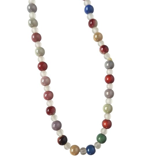 Beaded Boho Choker Necklace Colorful Festival Jewelry - Picture 2 of 3